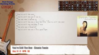 🎸 You're Still The One - Shania Twain Guitar Backing Track with chords and lyrics