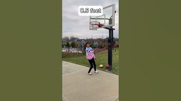Dunking on every height challenge 🤯 #viral #basketball #trending #dunk