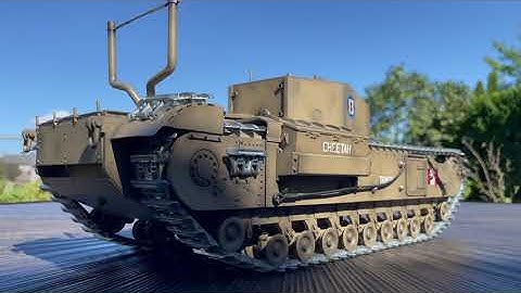 RC 1/16 Churchill Mk III tank - Dieppe Raid 1942 -running demo
