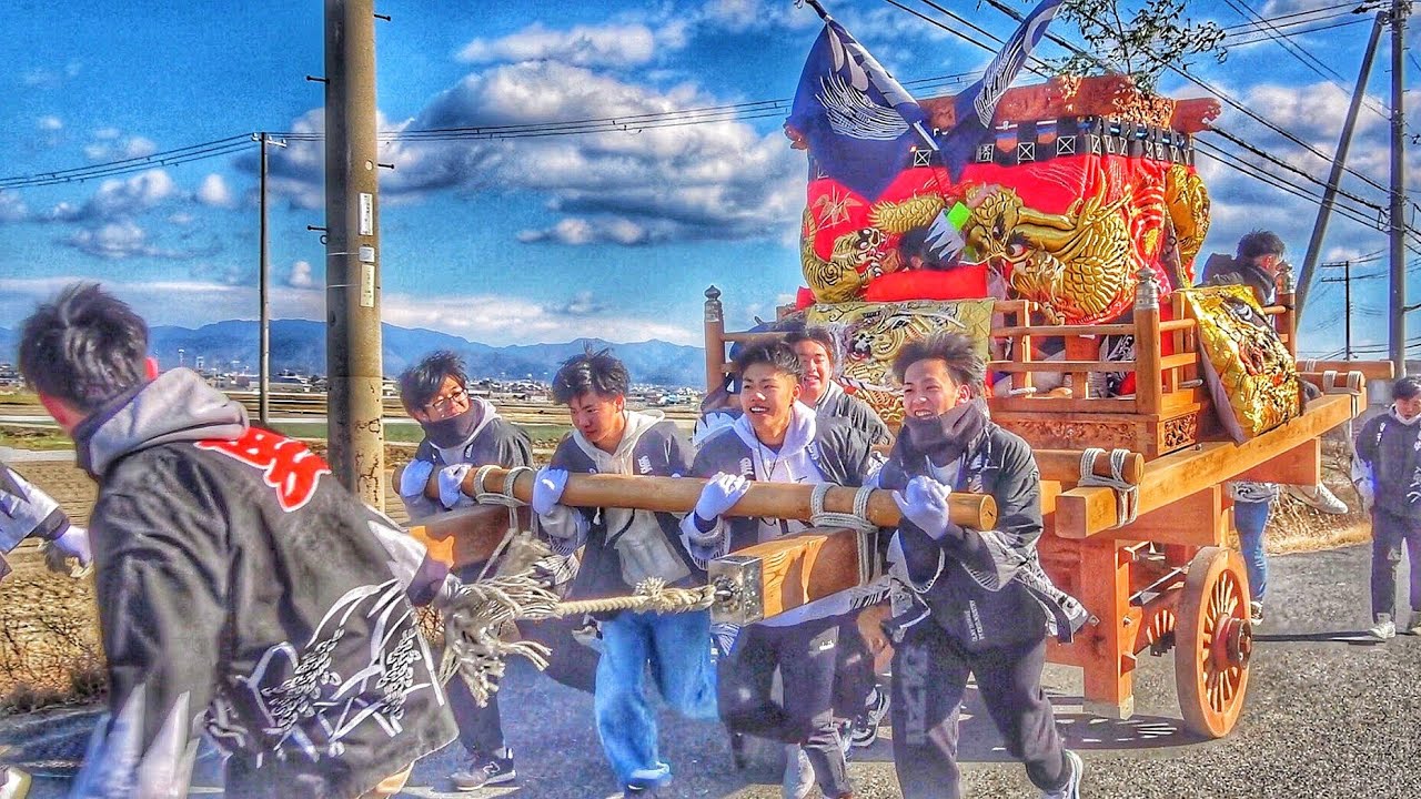 2025.2.22 南あわじ市 湊  春祭り 宵宮 だんじり 道唄·練り など 湊口神社 湊口祭（里若中·毛槍中·西若中）