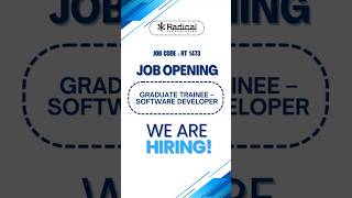 Job Opening for Software Developer Trainee in Pune | Apply Here https://shorturl.at/6YNR8 #placement