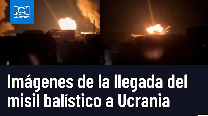 Rusia y Ucrania: video de la llegada del misil balístico a Dnipró