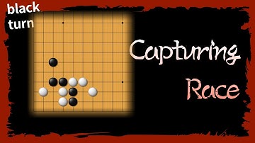 Capturing race when the opponent seems to have more liberty than you.