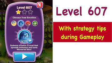 Inside Out Thought Bubbles Level 607 Tips and Strategy Gameplay Walkthrough Youtube No Boosters
