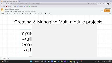 Creating & Managing Multi Module Project in Maven
