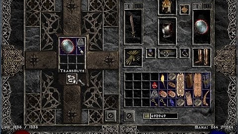 Diablo 2 Removing Socketed Items With A Cube (Example)