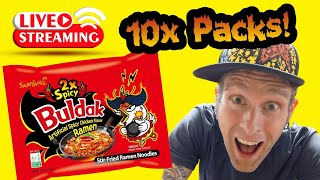 Episode L59b: 10 Packs of Samyang 2x Hot and Spicy Fire Noodle Ramen!?
