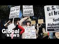 Antiwar Protesters Demonstrate Across The U.S. Condemning The Killing Of Suleimani
