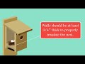 Features of a Good Birdhouse Features of a Good Birdhouse