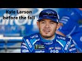 Kyle Larson before the fall