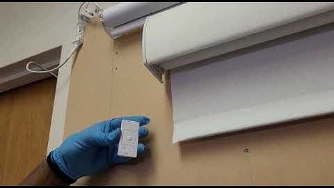 LUTRON "Triathlon" Roller Shade - Setting limits with a Pico transmitter