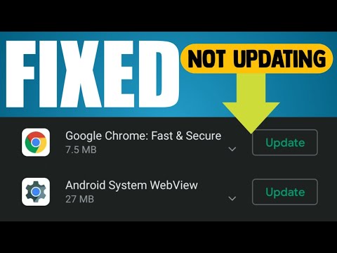 How to fix Google Chrome not updating in play store| Android system webview not updating on android