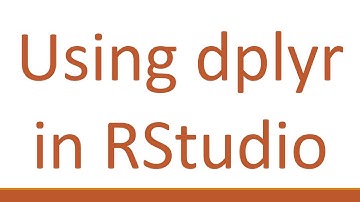 Using dplyr in RStudio