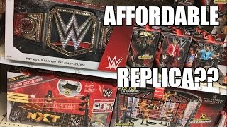 NEW WWE CHAMPIONSHIP REPLICA BELT AT TRU! AFFORDABLE EXCLUSIVE BOUGHT UNBOXED AND REVIEWED!