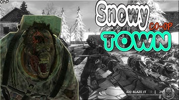 Snowy Town Zombies COD World at War (Custom Map) w/WillBoy