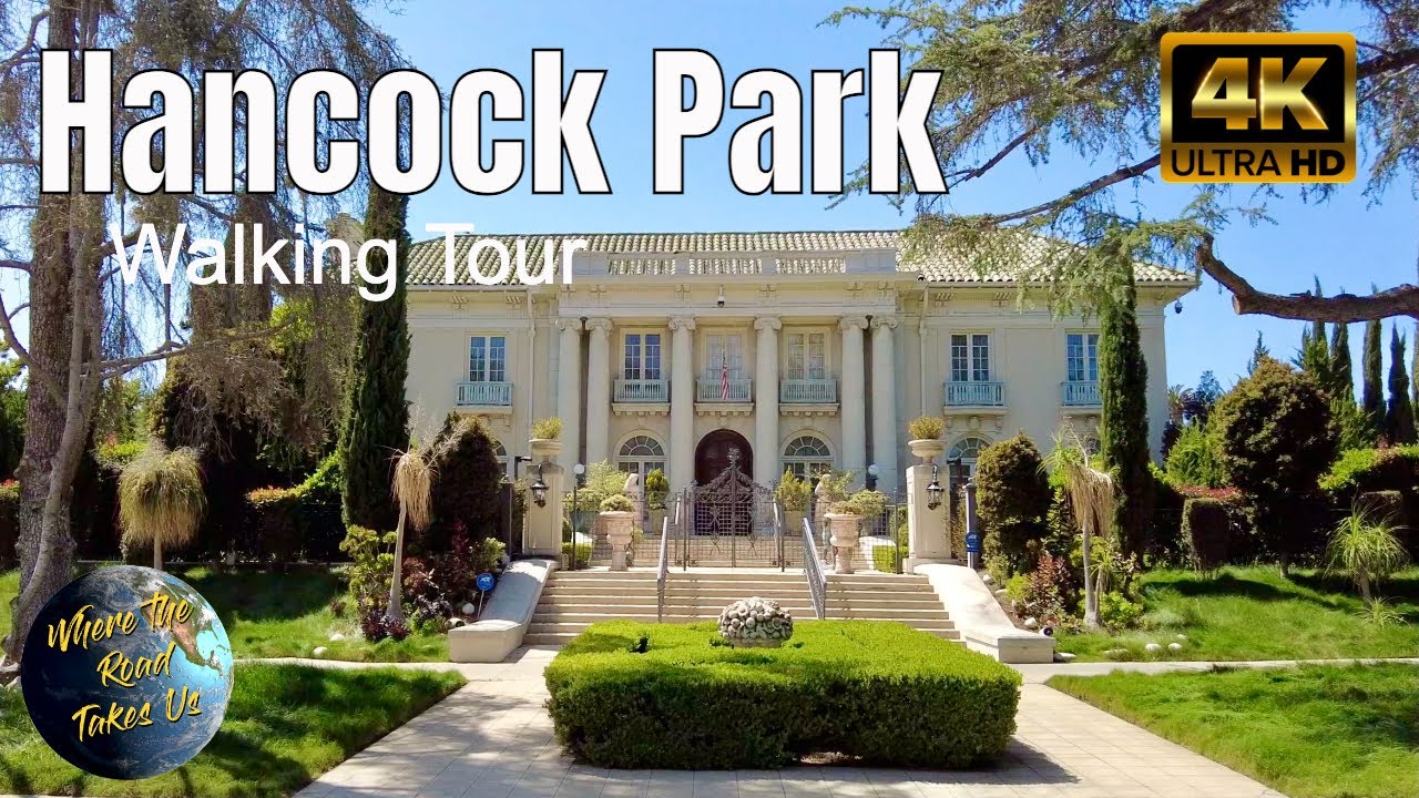 [4K] Los Angeles, California Hancock Park Walking Tour WITH CAPTIONS