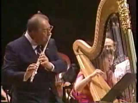 JEAN PIERRE RAMPAL plays "HANA" (with Naoko Yoshino, harp, 1995)