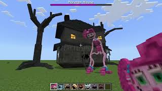 Monster House VS Poppy Playtime Chapter 3 Mobs in Minecraft PE