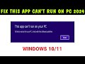 Fix “This App Can’t Run on your PC” in Windows 10/11 | This App Can&#39;t Run on your PC issue 2024