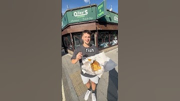 American Tries Fish and Chips in London 🐟🍟🇬🇧 #foodreview #fishandchips #realmattandmike