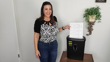 AmazonBasics Cross Cut Paper Shredder