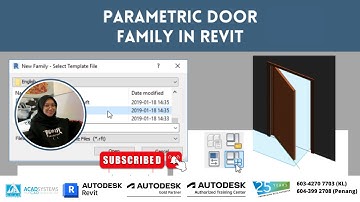 Parametric Door Family in Autodesk Revit