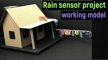 rain sensor project - rain sensor working model- rain sensor project for clothes - science project