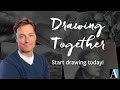 Drawing together with artists network  start drawing today