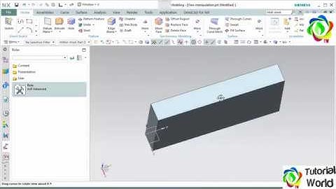Siemens NX10 Tutorial 11: View manipulation - Orient view