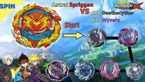 베이블레이드 버스트 다이너 마이트 DB 아스트랄 스프리건 배틀 Beyblade Burst DB 【Astral Spriggan VS ALL Deathscyther & Wyvern】