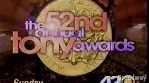 The 52nd Annual Tony Awards commerical (1998)