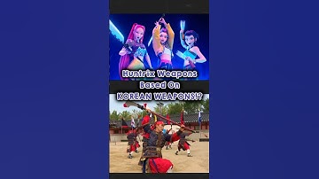 Huntrix Use Real Korean Weapons!?😱#kpopdemonhunters #netflix #shorts