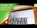 How to insert SIM and Micro SD card in SAMSUNG P5100 Galaxy Tab 2 10.1