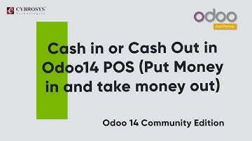Cash In or Cash Out in Odoo 14 POS | Odoo Community