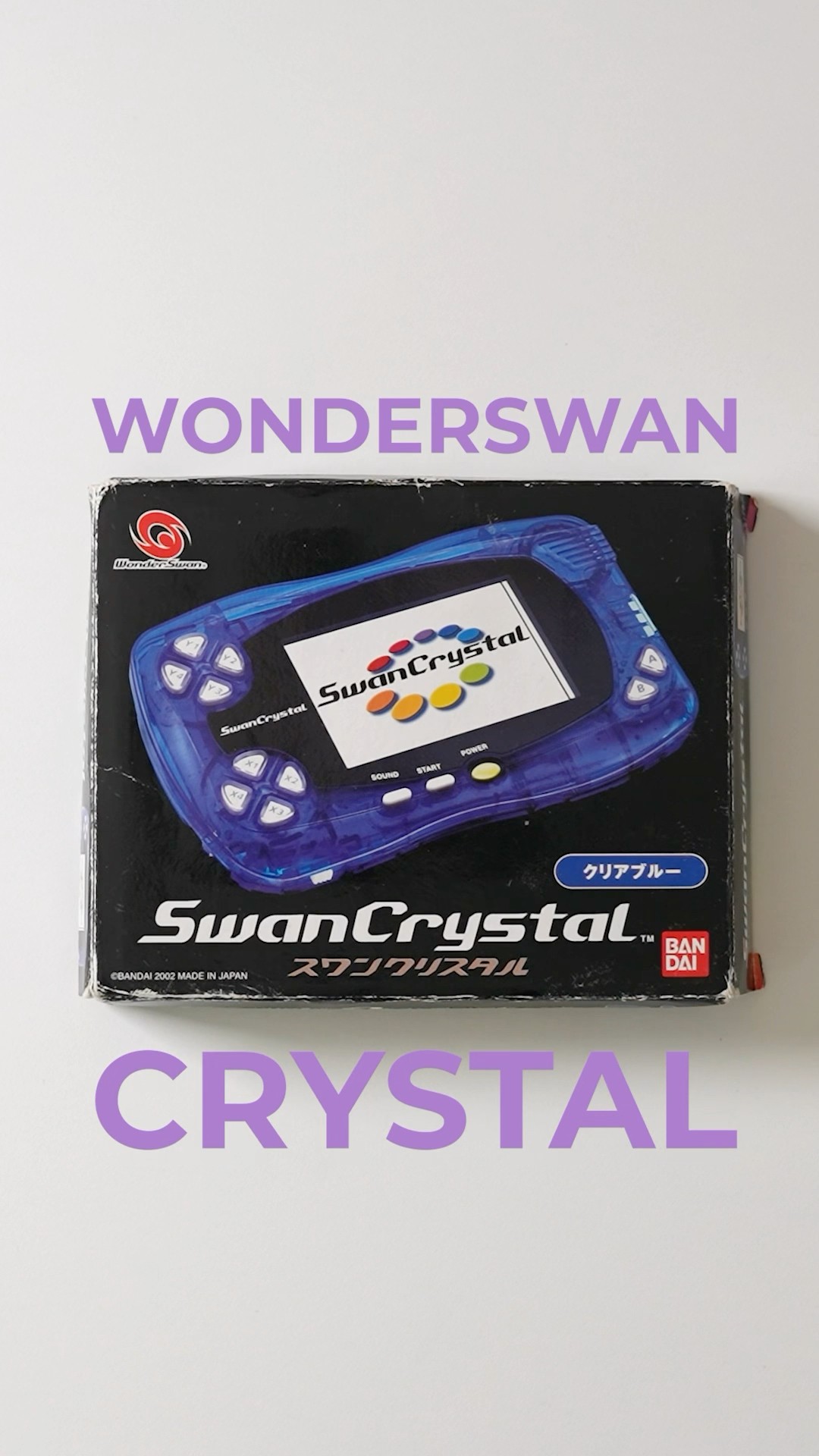 The Wonderswan Crystal is a thing of beauty. - YouTube