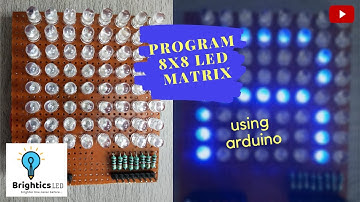DIY | How to program 8x8 led matrix display Part -2 | control universal 8x8 led matrix using Arduino