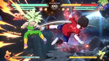 DBFZ S3 Videl justice combination cancel loop eagle leg drop link 80 hits