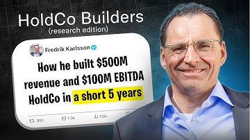 How He Built Röko, a $500M Revenue and $100M EBITDA HoldCo (Röko CEO Fredrik Karlsson)