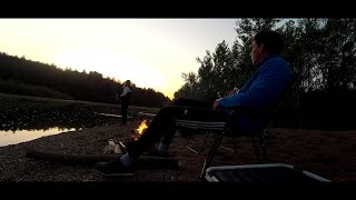 Отдых с ночевкой, рыбалка на Уфе. Готовим еду и кайфуем.