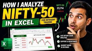 How I Analyze NIFTY 50 in Excel for Intraday & Option Trading Live Market Analysis