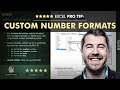 Excel pro tip custom number formats