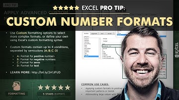 EXCEL PRO TIP: Custom Number Formats