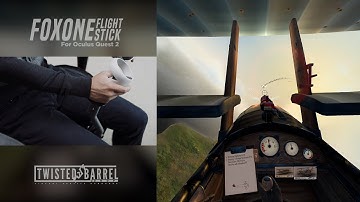 FOX ONE VR Flight Stick | Range of Motion + Gameplay Demo | Oculus Quest 2 | Warplanes: WW1 Fighters