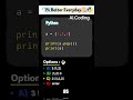 1% better everyday. #coding #programming #codingforbeginners #python #correctcoding #shorts