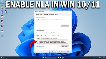 How To Enable Network Level Authentication In Windows 11 & 10 - Easy Fix