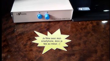 [Tuto] * Comment brancher deux ordinateurs sur le même écran [HD]