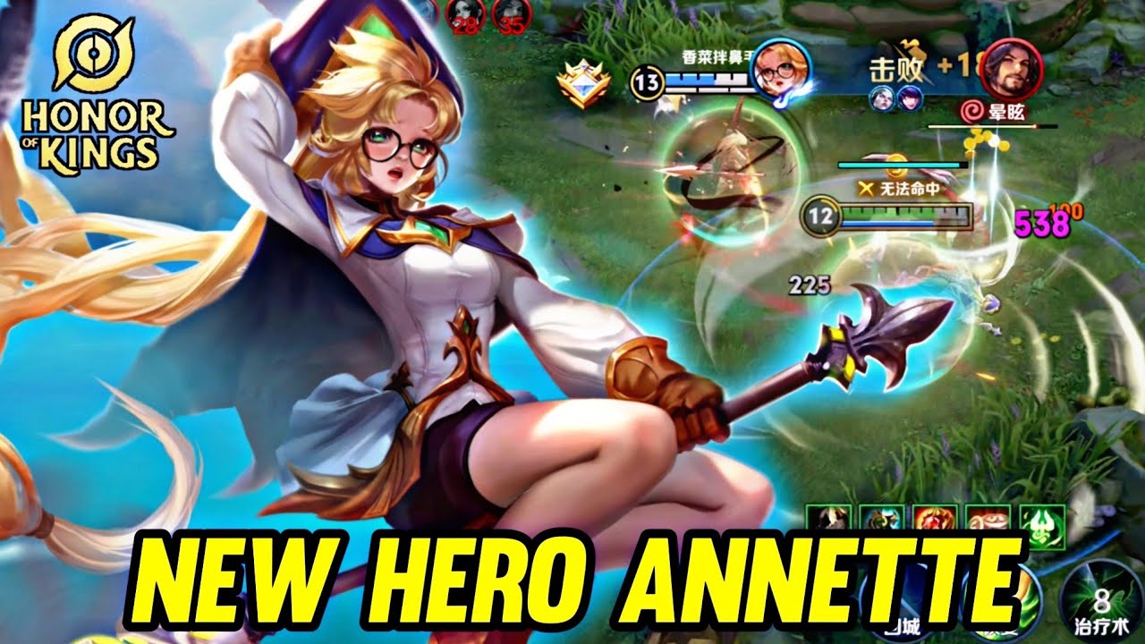 HOK : NEW HERO ANNETTE GAMEPLAY - HONOR OF KINGS - YouTube