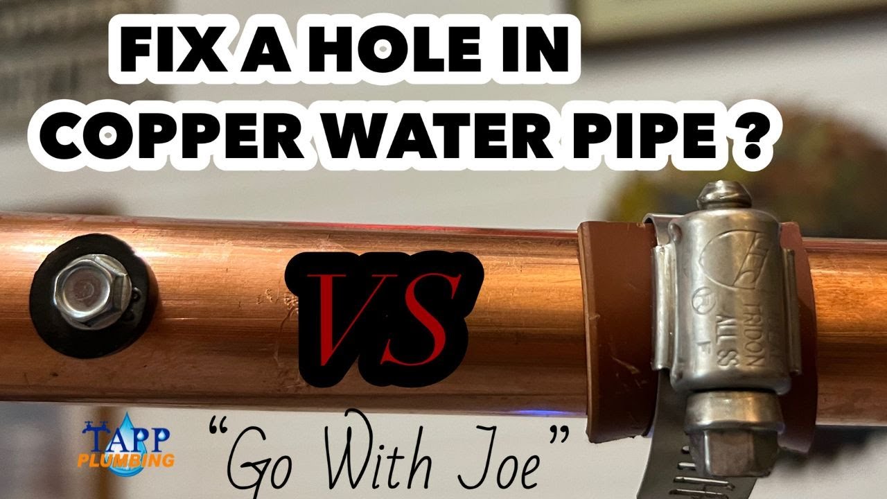 DIY HOW TO REPAIR A HOLE IN COPPER WITHOUT SOLDER TappPlumbing YouTube