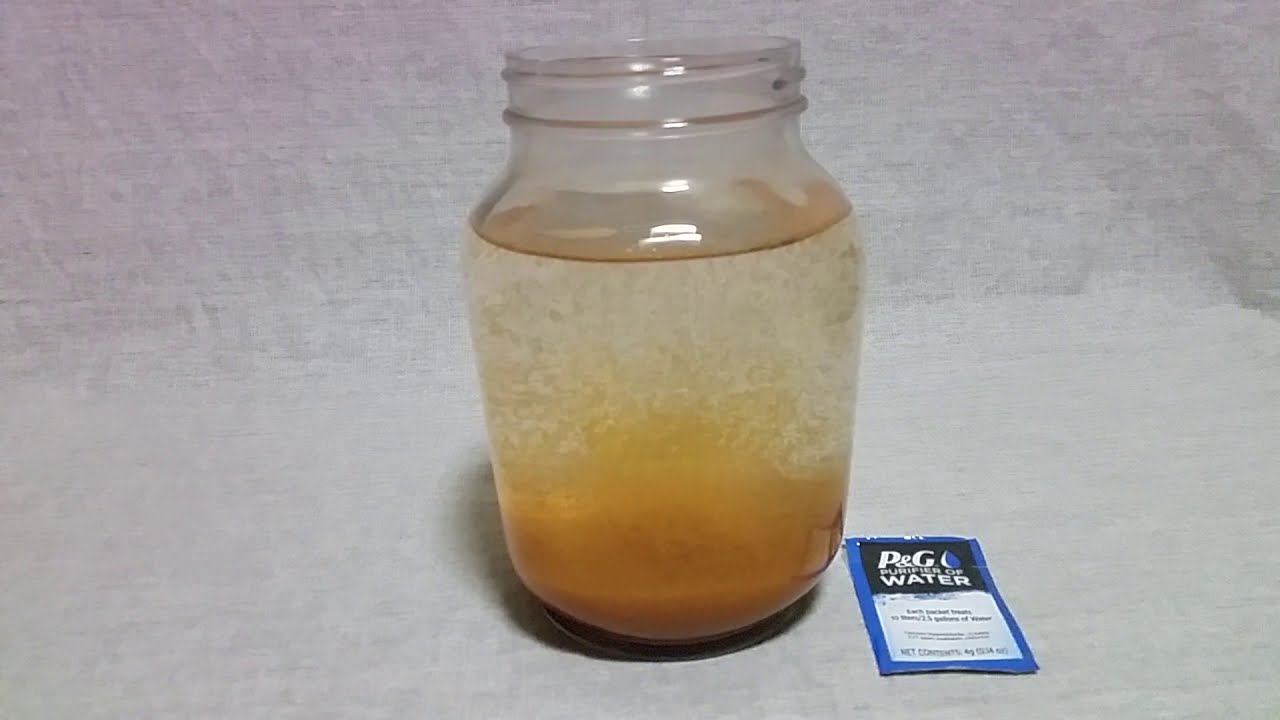 P&G Purifier of Water Test YouTube
