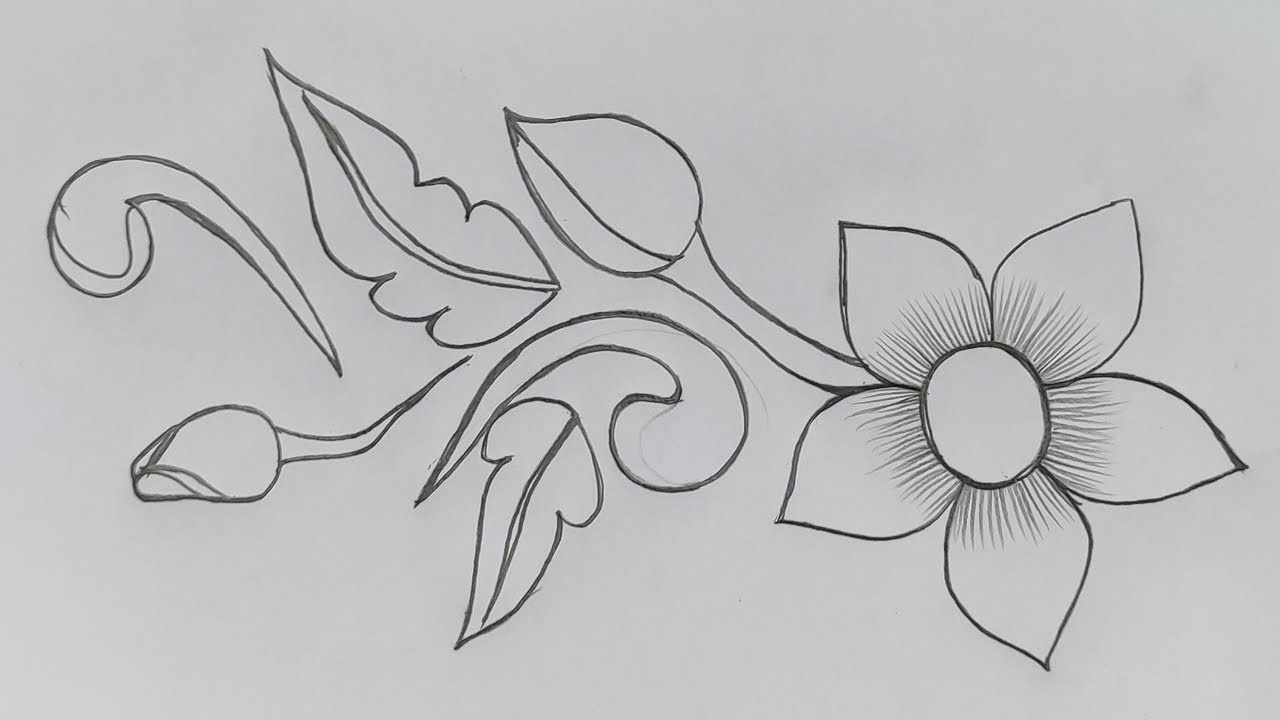 Beginner Easy Flower Drawings In Pencil Best Sale - benim.k12.tr 1694174016